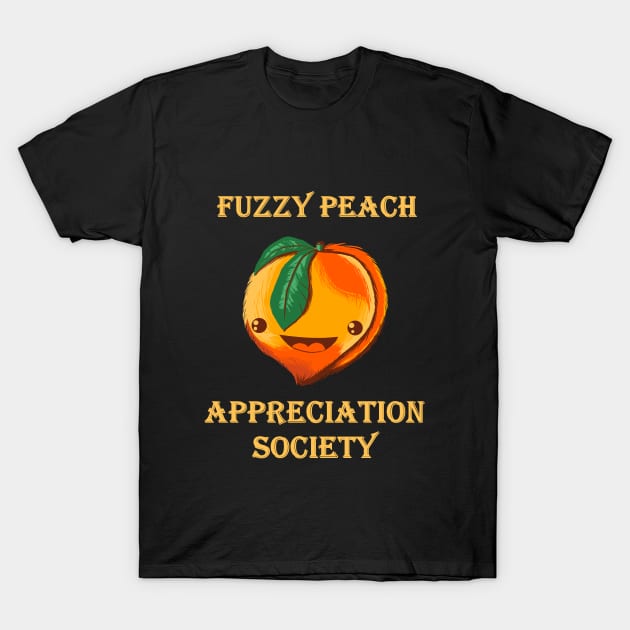 The Fuzzy Peach Appreciation Society T-Shirt by SmannaTales